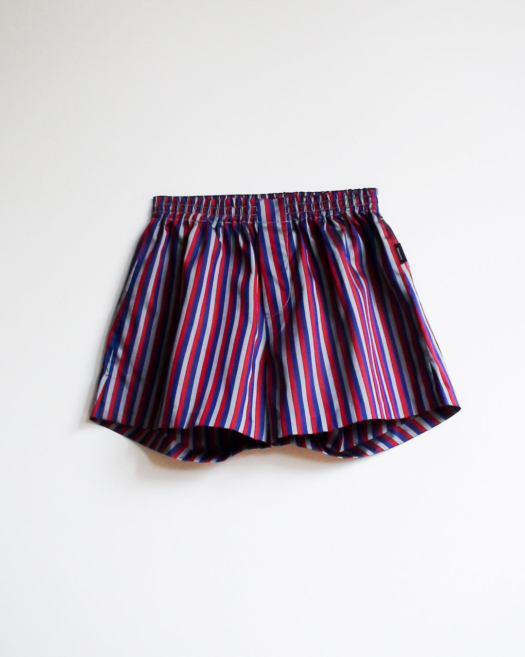 Striped Silk Boxer (Blue/White/Red)