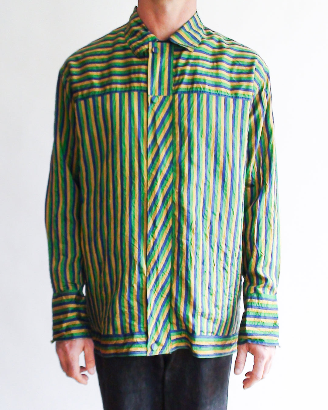 “Light Life" Sol Silk Mix Messenger Jacket - Crushed Version (Rio)