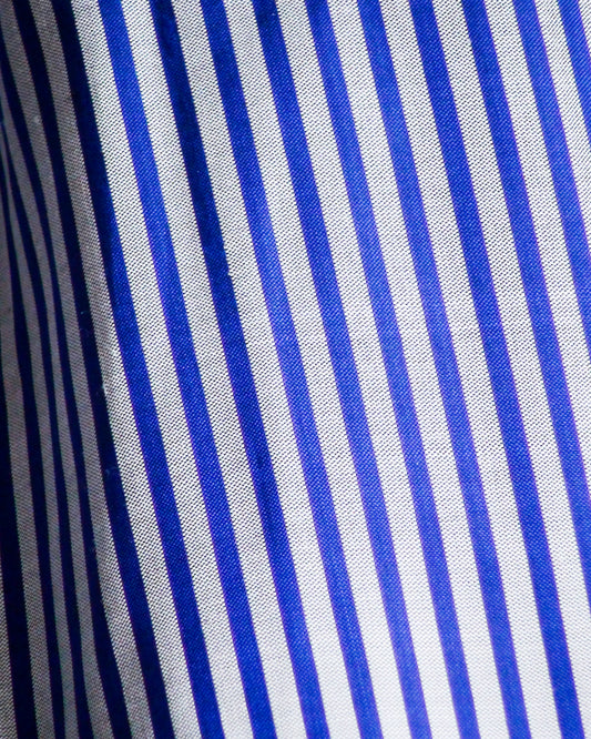 Striped Silk Boxer (Blue/White)